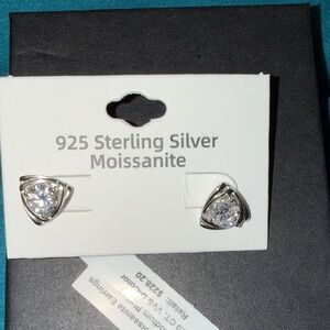 Sterling Silver Moissanite Earrings